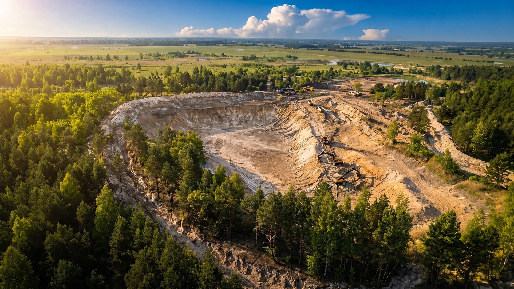 Панорама доломітового кар'єру